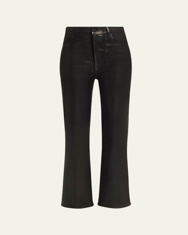 Le Sleek Straight Coated Jeans